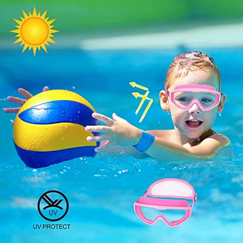 RUIGAO Kids Swim Goggles Age 4-7, Toddler Goggles No Tangle, Child Swimming Mask/Bungee Strap/Soft Band (1PK - Unicorn & Mermaid) — view 6