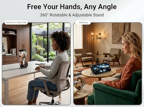 240W USB C to USB C Charging Cable, 1.5M 2-in-1 Type C Fast Charger Lead with Foldable Phone Stand, PD Power Delivery & Data Sync, Compatible with iPhone, Samsung Galaxy, Android & Google Pixel — view 5