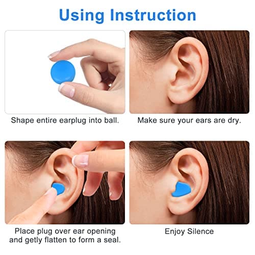 30 Pairs Soft Silicone Ear Plugs for Sleeping, Reusable Earplugs for Kids Adults, Moldable Ear Plugs for Swimming, Concert, Airplane — view 4
