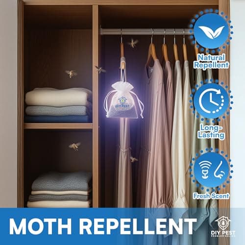 DIY Pest Lavender Clothes Moth Bags – Pack of 10x 7g Sachets, Wardrobe & Drawer Protection for Wool, Cashmere & Fabrics, Long-Lasting Freshness — view 4
