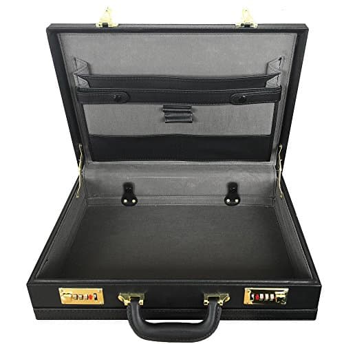 Freelogix Executive Faux Leather Briefcase Laptop Hand Luggage Pilot Case — view 4