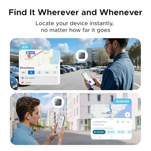 UGREEN FineTrack Air Tracker Tag for iOS & Android, USB-C Rechargeable — view 4