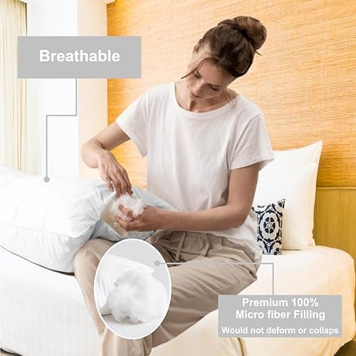 AmigoZone Pregnancy Pillow U Shaped Full Body Pillow, Maternity Pillow Support for Back, for Sleeping, (White, King 5FT(60")) — view 3