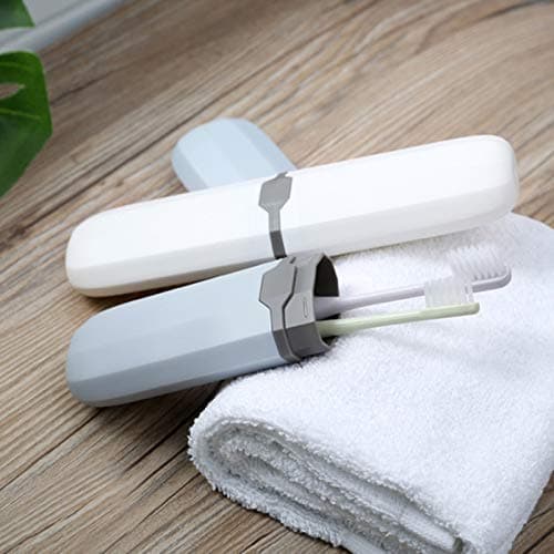 AVIDYA Travel Toothbrush Case Stretchable Toothpaste Holder Container Anti Bacterial Adjustable Box Black — view 4