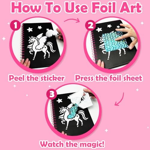 LIKYMO Foil Art - Foil Craft, Birthday Presents Craft Kits for Kids — view 4
