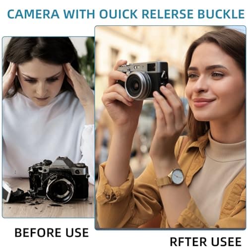 ZoeWei Camera Strap Quick Release Buckles, 8 Pack Camera Neck Shoulder Strap Quick Release Loops Clips with 4 Additional Connectors Compatible for DSLR or Mirrorless Camera — view 4