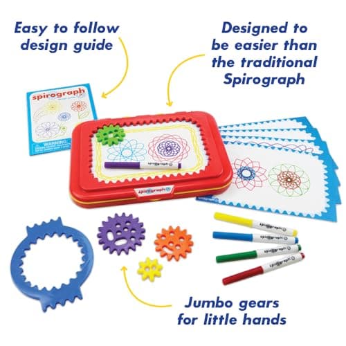 Spirograph Junior Set with Jumbo Pieces for Easy Creative Drawing — view 5