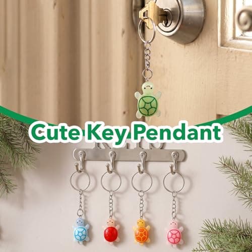 Ymapinc 10Pcs Cute Resin Sea Turtle Keychain Set, Small Keychain Bulk Mini Keychains, Tiny Animal Turtle Keyrings, Beach Travel Backpack Keychains Pack Party Favors Gifts — view 3