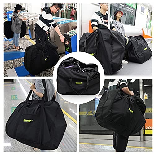 Rhinowalk Folding Bike Bag for 20 inch Folding Bikes - Waterproof Bicycle Travel Carrying Case Outdoors Bike Transport Bag for Cars Train Air Travel (Black 20inch) — view 4