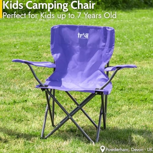 Trail Eagle Kids Camping Chair, Purple — view 3