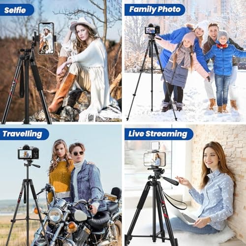 Victiv 67'' Tripod for iPhone, Lightweight Camera & Phone Tripod for Travel — view 6