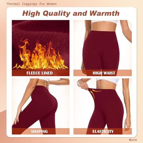 Thermal Leggings Women Fleece Lined Tights Yoga Pants Winter Warm Leggins — view 3