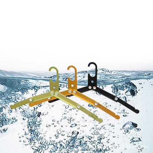 Metal Sturdy Folding Hanger for Wet Clothes Space Saver Travel Accessories for Camping Cruise Hotel Travel Drying Camping — view 5