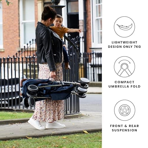 Ickle Bubba Discovery Max Lightweight Stroller & Pushchair (Graphite Grey) — view 5