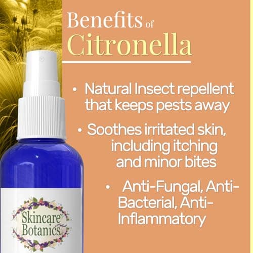 Skincare Botanics Citronella Spray | Natural Room, Pillow & Body Mist | Bug & Insect Repellent | Deet Free | 100ml — view 3
