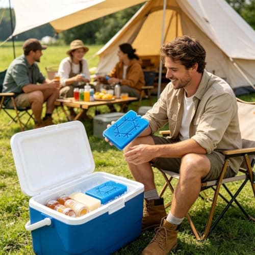 Reusable Freezer Ice Packs For Cooler 4 Pack Long Lasting — view 2