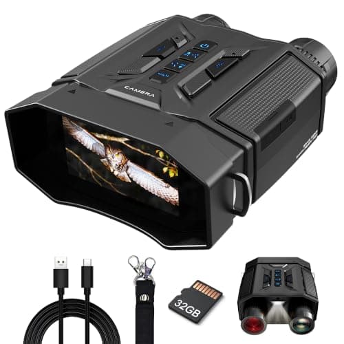 Frelisty Night Vision Goggles for Adults,Digital Binoculars with Camera,Ink
