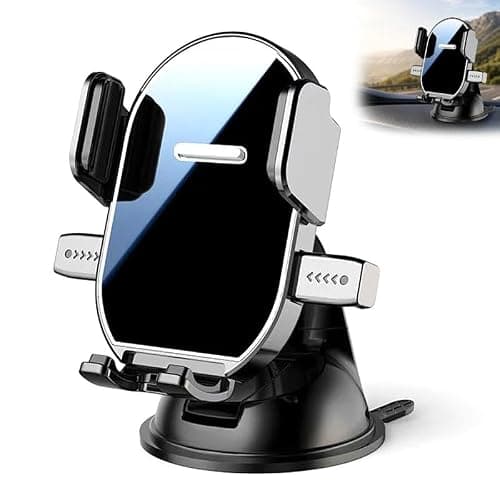 Car Phone Mount 360 Degree Rotatable Mechanical Auto Lock Holder