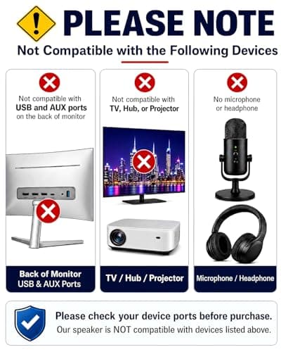 ZETIY USB Speaker Sound Bar, Monitor Speaker with Clip-on Design — view 5