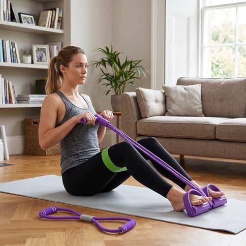 Resistance Band Women, Resistance Bands with Handle, Full-Body Strength Training at Home, Portable Workout During Travel — view 4