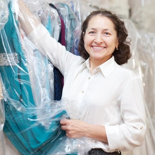 10 Pack Long Dress Covers 71 Inch Clear Garment Bags for Hanging Clothes Plastic Suit Bags Dry Cleaning Bags Hanging Dust-proof Garment Bags for Coat Gowns Dresses — view 3