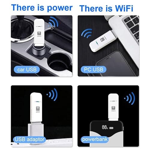 HOSAYA 4G SIM card WiFi Modem Portable USB 4G Router with SIM Card Slot High Speed Portable Travel Hotspot Mini Router Unlocked 4G dongle — view 5