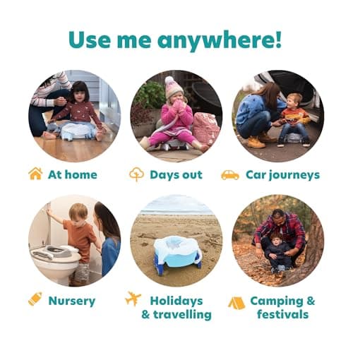Potette Plus 2-in-1 Compact Universal Potty and Toilet Training Seat | Award-Winning Potty Training Essential for Toddlers | Mint — view 4