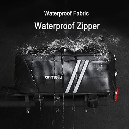 ANMEILU Bike Rack Bag - Rear Rack Bike Trunk Bag Back Seat Carrier Saddle Luggage Storage Pack - Folding Ebike Travel Cycling Waterproof Small — view 2