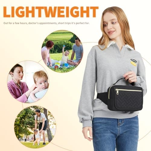 Fwkekye Small Diaper Bag with Portable Changing Pad — view 6