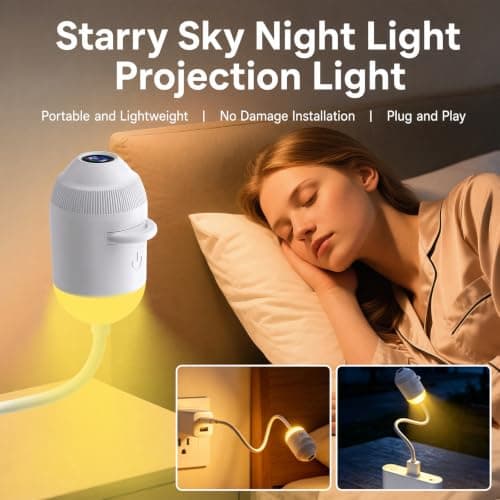 2-in-1 Galaxy Star Projector USB LED Night Light for Kids Adults — view 3