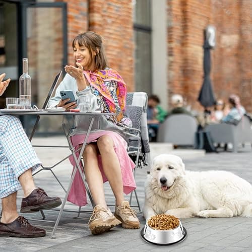 8 Pack Small Metal Dog Bowls, Stainless Steel Puppy Water Dishes Bulk — view 6
