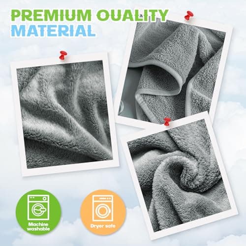 Jokureao 2 in 1 Travel Blanket and Pillow, Soft Micro Plush Portable Airplane Blanket, Ultralight Travel Blanket, Compact Foldable Flannel Blanket for Flights, Car, Business Trips — view 5