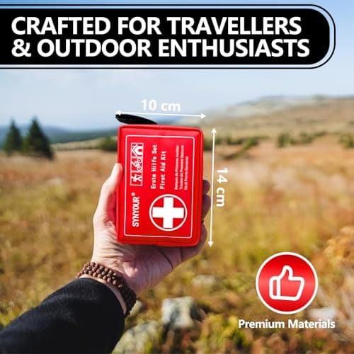 SYNYOUR Mini First Aid Kit, 83 Pieces Medical Kit, Small First Aid Kit for Travel Hiking Camping Car Motorbike Bike Home Kids Workplace Holiday — view 2