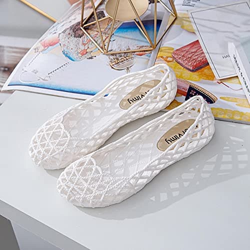 Womens Wide Fit Sandals UK Clearance Ladies Closed Toe Flat Sandals Summer Orthotic Slides Hollow out Shoes Casual Walking Sandal Lightweight Footwear Non Slip Slippers Lightweight for Travel — view 3