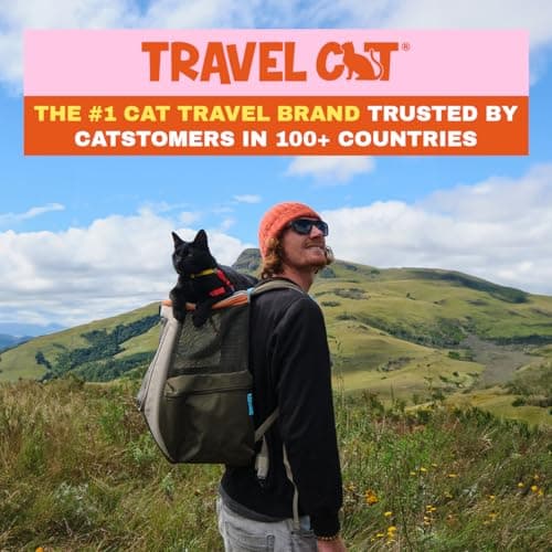 Travel Cat Backpack Carrier - The Navigator Convertible Pet Carrier Backpack - Cat Carrier Backpack with Fully Ventilated Mesh (Earth) — view 6