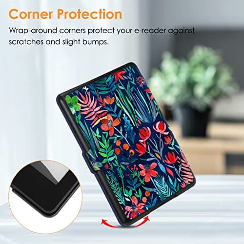 FINTIE Slimshell Case for 6" Kindle 2024/2022 11th Generation, Jungle Night — view 6