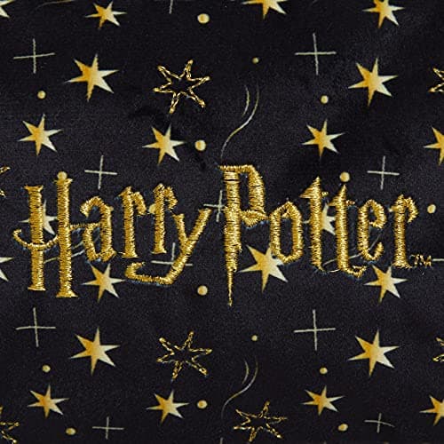 Harry Potter Make Up Bag for Women Girls Pencil Case Black Velvet Cosmetic Toiletries Bag Travel Accessory Deathly Hallows Gift — view 4