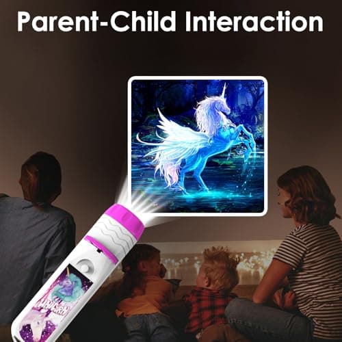 Pup Go Unicorn Torch and Projector for Kids Ages 3 4 5 6 7 8, 24 HD Images — view 3