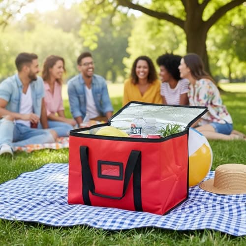 Food Delivery Bag, 40L Insulated Thermal Bag, Cooler Bag 43 * 30 * 31 CM — view 5