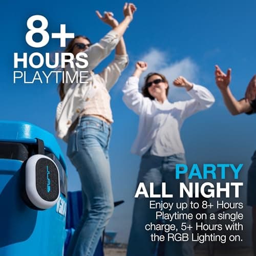 JLab Pop Party Ultra-Portable Small Bluetooth Speaker, Navy — view 2