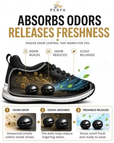 Shoe Deodorizer Balls Greed Long-Lasting Boot Smell Remover by Perfa — view 6