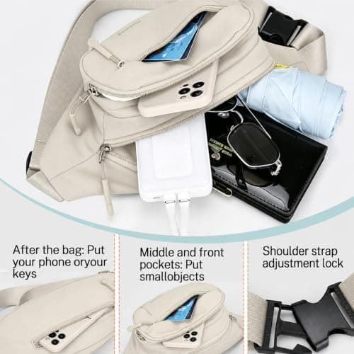 Bumbag for Women,Bum Bag Fanny Pack,Waterproof Waist Bag — view 4