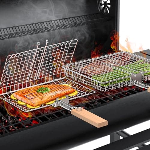 Nesting Grill Baskets Set, BBQ Accessories, Outdoor Camping, Gifts for Men