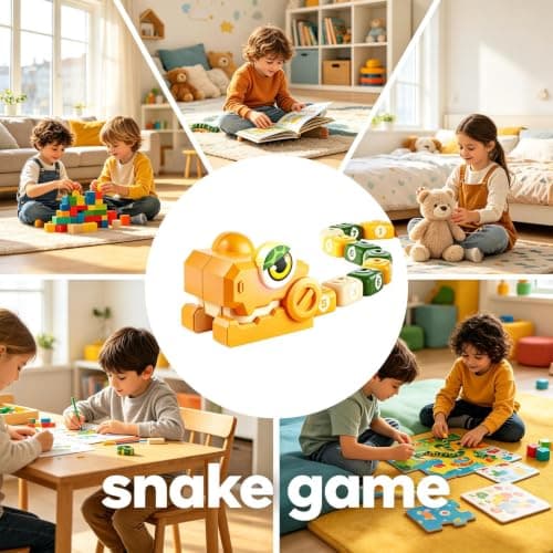 Magnetic Snake Game - Educational Eating Itself Game With Light Sound — view 4
