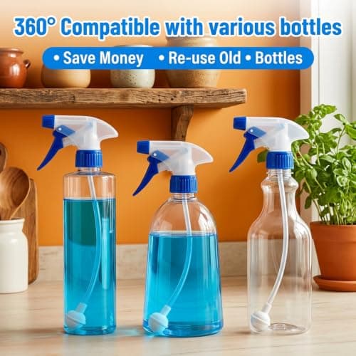 3Pcs Spray Can Trigger Handle, Adjustable Nozzle Adapter, Universal Spray Bottles for Hair Cleaning — view 3