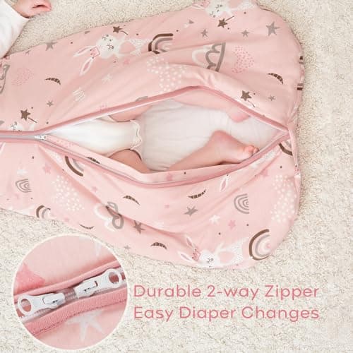 Looxii Baby Sleeping Bag 2.5 TOG 100% Cotton Soft Newborn Sleepsack Unisex Baby Wearable Blanket for Boys and Girls 12-18 Months — view 5