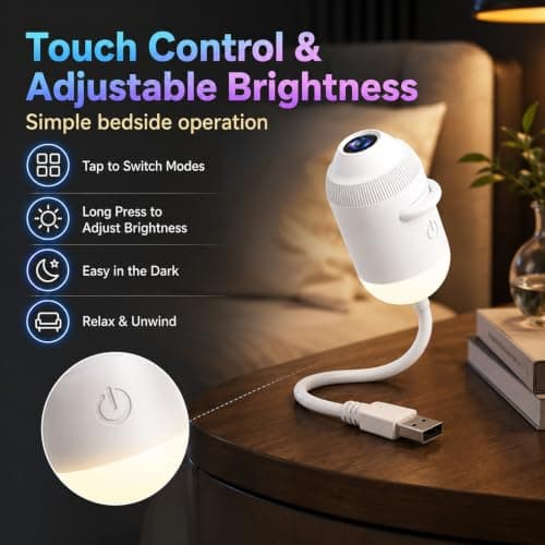 Ocean Projector, Galaxy Projector Night Light, 2026 New HD 5D Holographic Night Light Projectors, 360° Adjustable, LED Projection Lamp for Bedroom — view 4