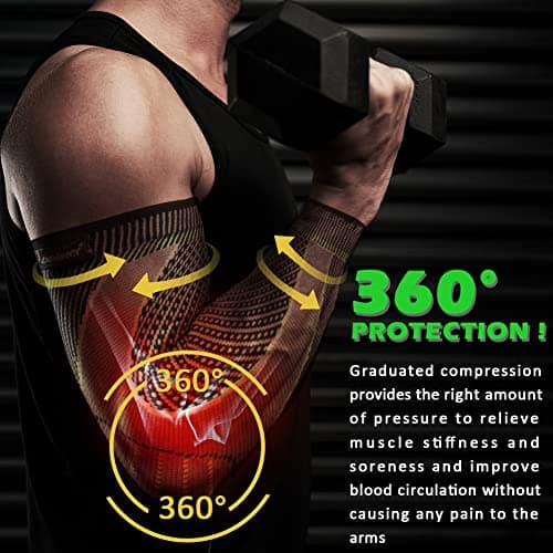 beister 20-30 mmHg Compression Arm Sleeves with Elastic Strap — view 5
