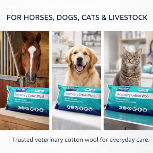 VetSet Veterinary Cotton Wool Roll 500g 30cm for Horses & Dogs — view 2