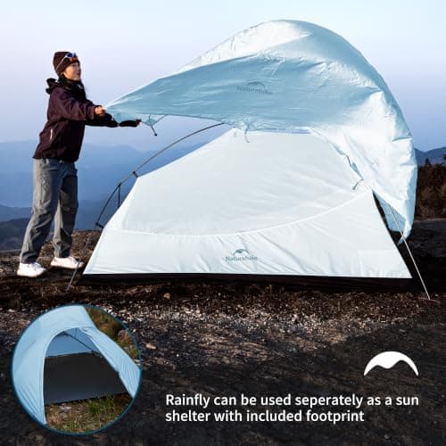 Naturehike Cloud Up 2 Person Backpacking Tent, Waterproof Double Layer — view 5